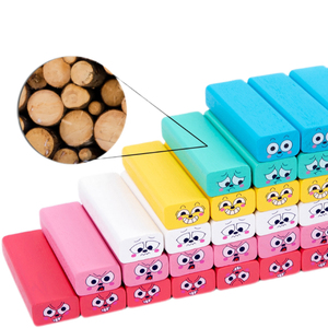 New Design Wooden <strong>Building</strong> Balance <strong>Blocks</strong> Domino <strong>Blocks</strong> With Cartoon Expression <strong>Pattern</strong> Stacking Tower Toy - Product Image 4