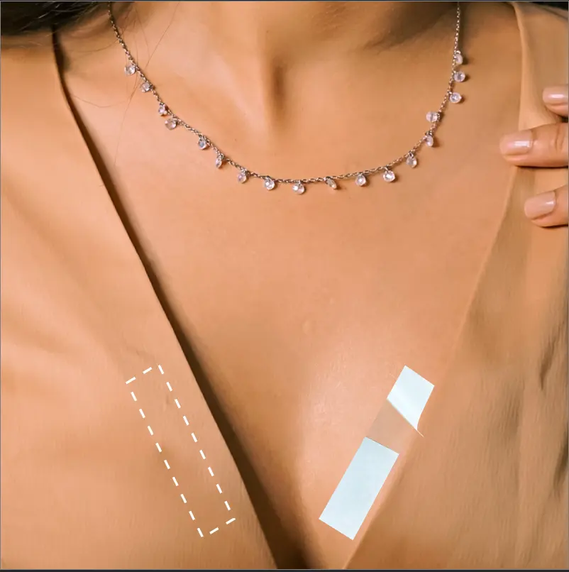 Cinta adhesiva de doble cara para mujer, tela transparente Invisible, para ropa y cuerpo, venta al por mayor