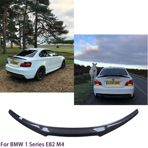 สำหรับ BMW 1 Series E82 Coupe Sedan สไตล์ M4คาร์บอนไฟเบอร์สปอยเลอร์ท้ายรถปีก2007-2013 - Product Image 2