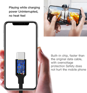 Pd 2.4A naylon örgülü cep telefon veri kablosu hattı yeni hızlı şarj C tipi mobil veri kablosu - Product Image 5