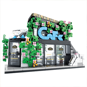 Colección de bloques de construcción de ciudad, modelo 3D, juego de bloques de ladrillos, juguetes para niños, rompecabezas Diy, juguete educativo, decoración del hogar, ornamento - Product Image 1