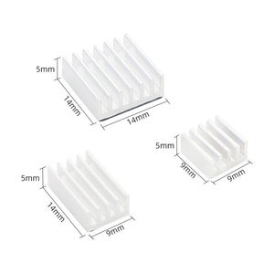 For <strong>Raspberry</strong> <strong>Pi</strong> 4B Aluminum Heatsink Radiator Cooler Kit for <strong>Raspberry</strong> <strong>Pi</strong> 4 Model B Heat Sink <strong>CPU</strong> RAM LAN USB Cooling Sink - Product Image 5