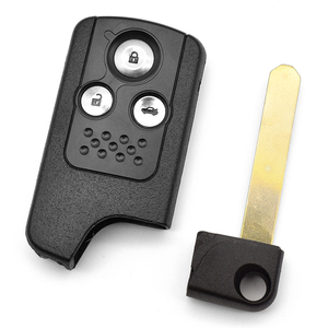 Popular H Onda 3 Buttons Smart <strong>Key</strong> Cover HON66 Blade Transponder <strong>Key</strong> Shell with Emergency <strong>Key</strong> with logo - Product Image 1