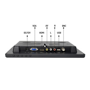 Monitor IPS de 12V, 1A, 12 pulgadas, Hd-mi, para juegos, Rgb, Mp4, Mini Pc, ordenador, Tv para coche, Monitor de pantalla con altavoz de entrada Vga AV - Product Image 2