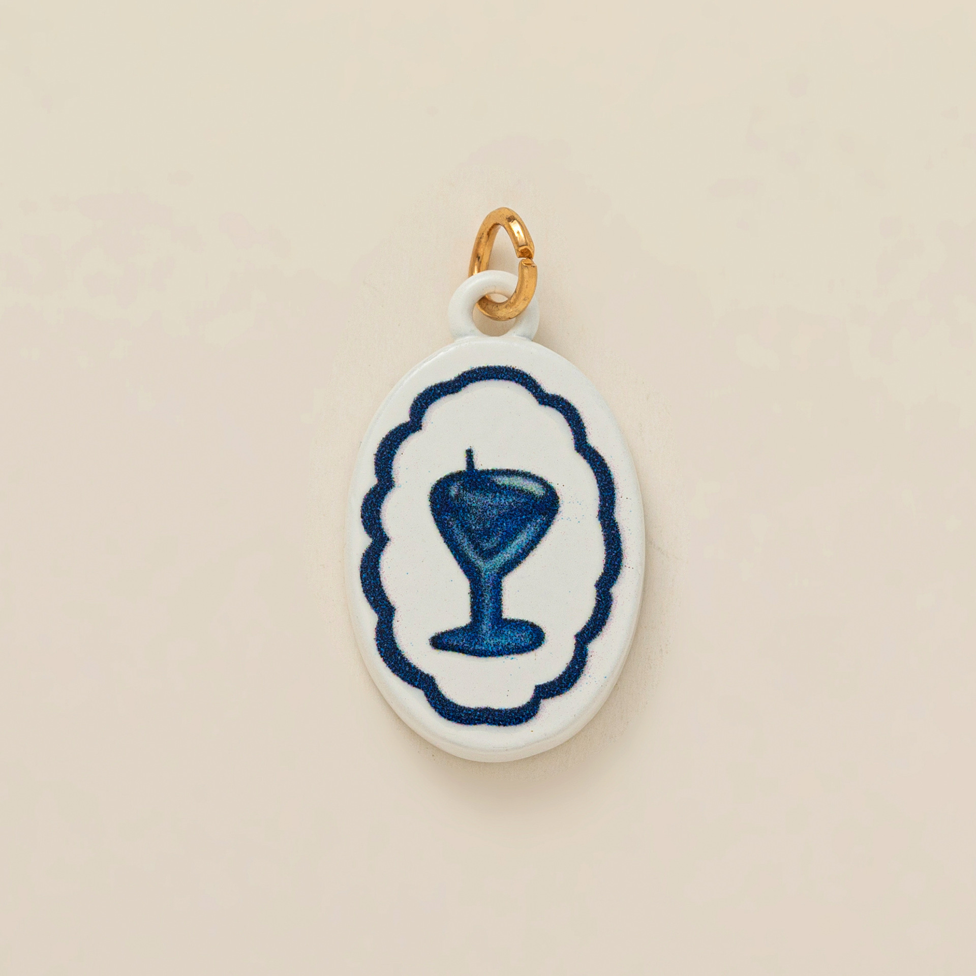 Wine glass pendant