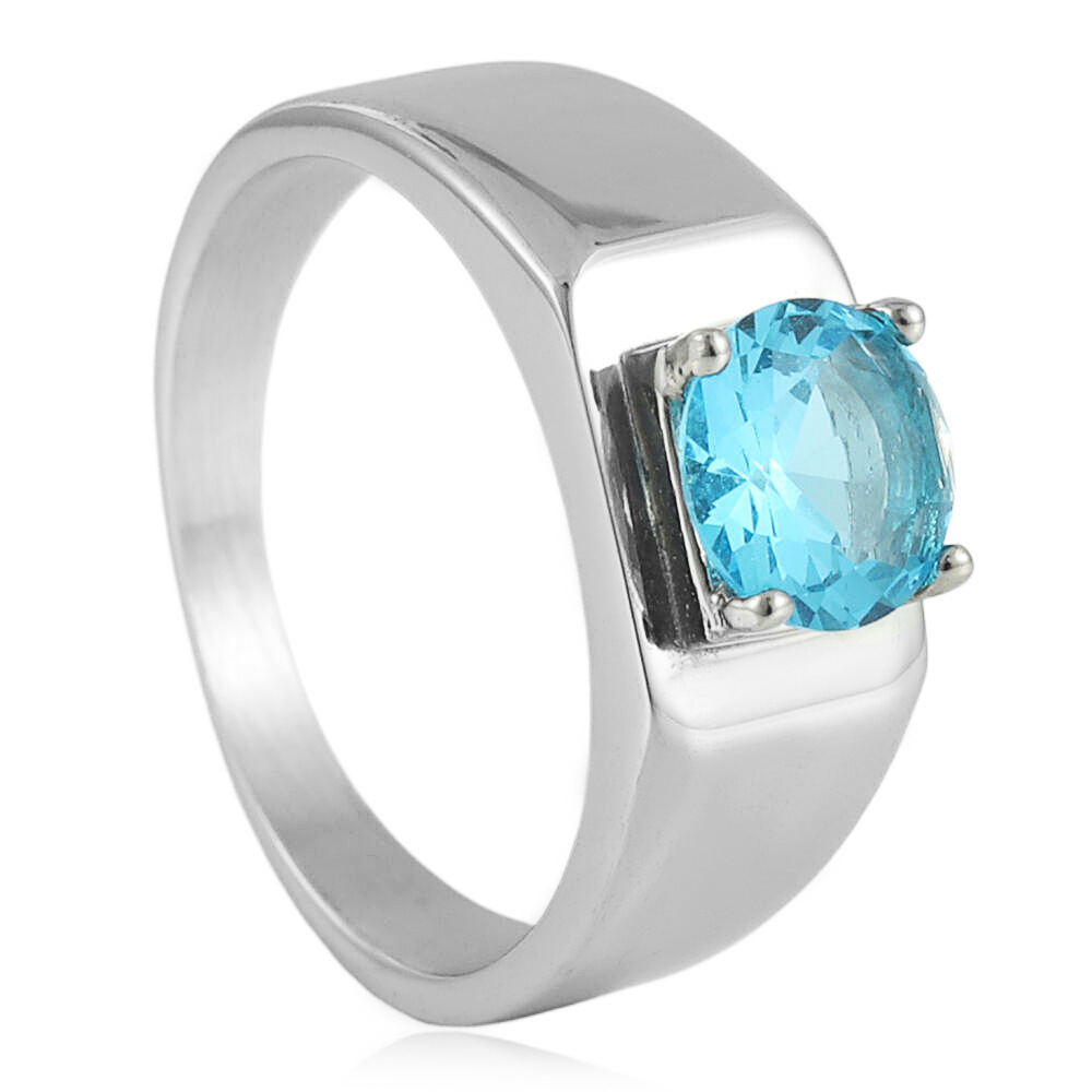 Silver (light blue stone)
