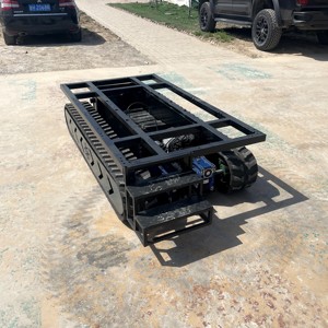 Customized Rubber Tracked Robot Platform <strong>Chassis</strong> Electric Remote Control Track <strong>Chassis</strong> - Product Image 1