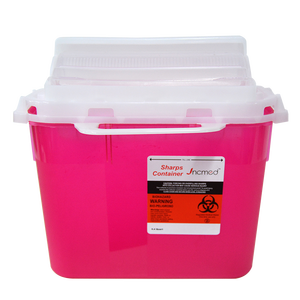 JCMED sharp bin контейнер для острых козырьков 5 кварт sharp контейнер - Product Image 4
