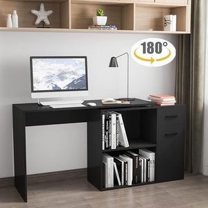 Регулируемый Деревянный черный Настольный поворотный стол для дома - Product Image 3