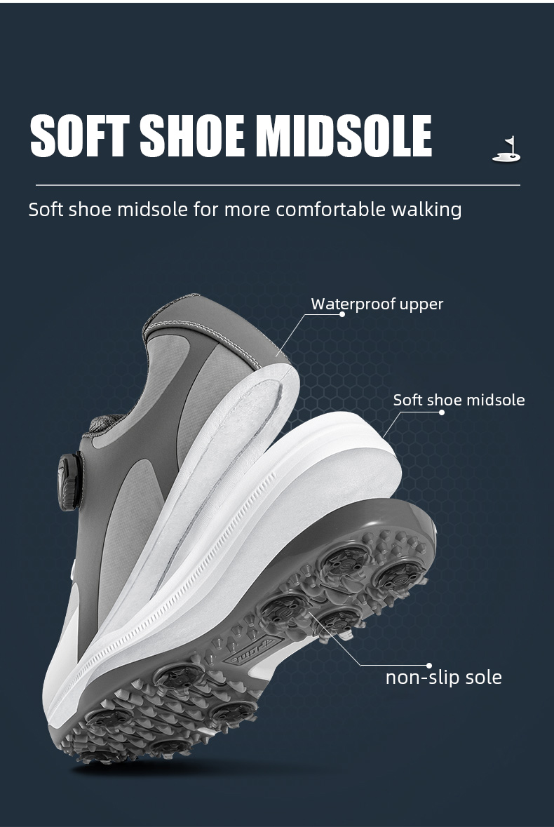 PGM XZ200 summer classic golf shoes oem men spike waterproof golf shoes