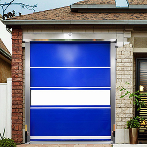 Vente chaude Porte de garage à enroulement automatique à induction électrique à capteur de levage et de descente en métal PVC à grande vitesse - Product Image 6