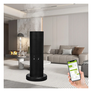 Luxe Hotel Waterloze Slimme Etherische Olie Toren Aroma Diffuser Zilver Zwart Cilindrische Geur Diffuser Voor Thuisgebruik - Product Image 5