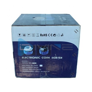 高品质黑色粗糙塑料硬币分拣机硬币柜台机迷你硬币柜台分拣 - Product Image 4