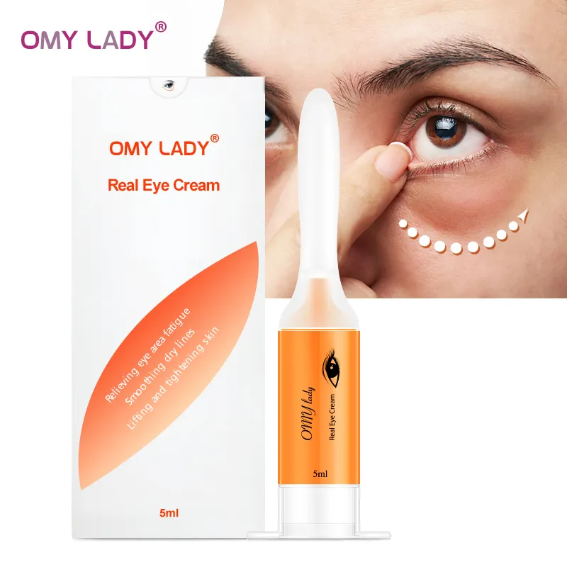 OMYLADY-crema ocular OEM de marca privada, cuidado ocular con elevación instantánea, antiedad y antiarrugas, 60 segundos