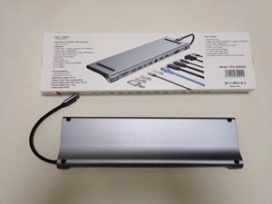 12 in 1 <strong>Type</strong> <strong>C</strong> <strong>USB</strong> Hub Superspeed Aluminum <strong>USB</strong>-<strong>C</strong> 12-Port <strong>USB</strong> Hubs with <strong>Type</strong> <strong>C</strong> &amp; a Ports Power <strong>Adapter</strong> for Laptop in Stock! - Product Image 4