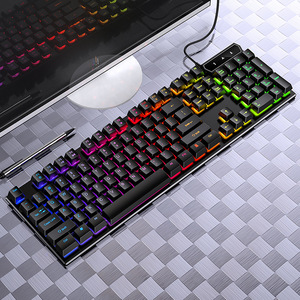 V4 Mechanical <strong>Keyboard</strong> Backlit RGB Waterproof Professional Gaming <strong>Keyboard</strong> Wired 104 <strong>Keys</strong> Multi-<strong>Function</strong> Game <strong>Keyboard</strong> - Product Image 1