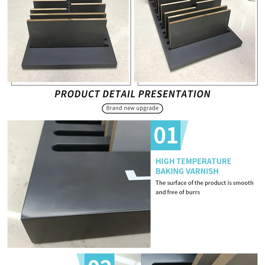 Modern Black Mdf Tabletop Racks Quartz Marble Granite Rock Panel Ceramic Sample Stone Desk Rack Display Countertop Tile Stand