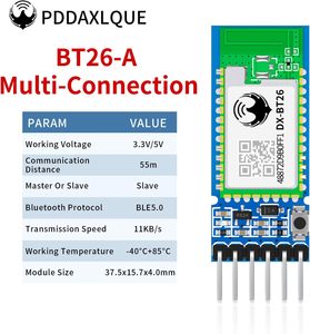 DX-BT26-A Multi-Connection Bluetooth Module with External Antenna <strong>Can</strong> Connect to 8 Mobile Phones Together BLE 5.0 for <strong>Arduino</strong> - Product Image 2