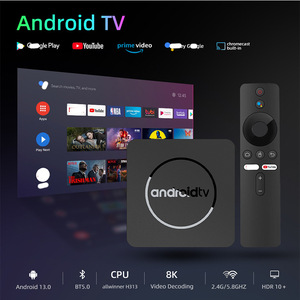 無料OEMロゴAndroidtv osスマートメディアプレーヤー音声リモートデュアルWifi BT AndroidTVボックスクアッドコアセットトップボックス - Product Image 6