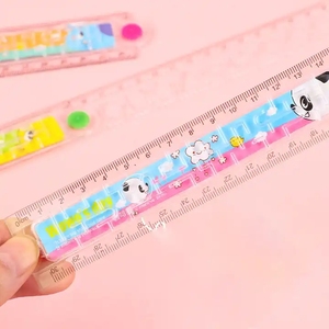カスタムプラスチックスケール定規学校の学生の教育のためのステッカー付きの実際のサイズの定規 - Product Image 6