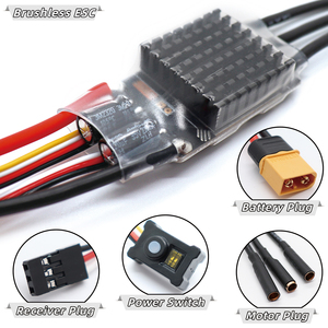Программирование AM32 ESC система питания бесщеточный ESC 80A программирование для радиоуправляемой гусеничной машины 1/10 1/8 LCG шасси осевой SCX10 TRX-4 - Product Image 2