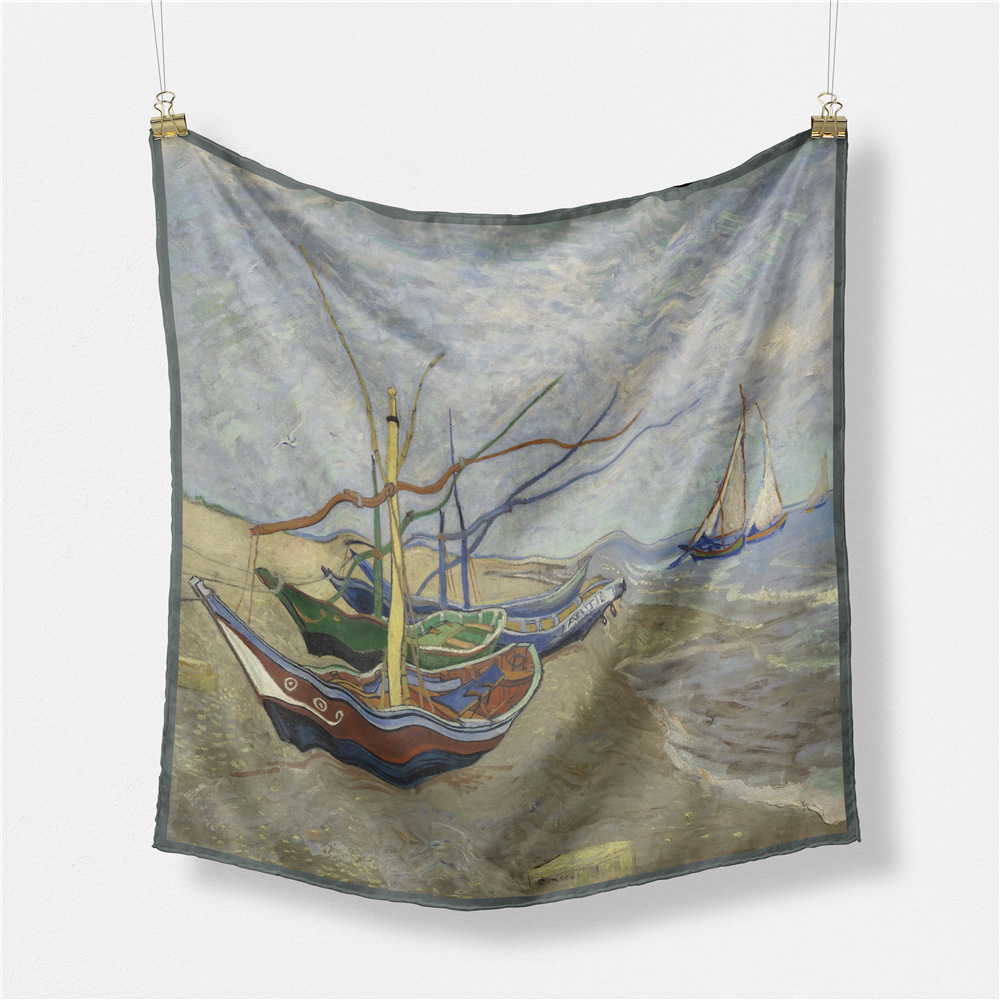 Bateaux de pêche sur la plage-53cm