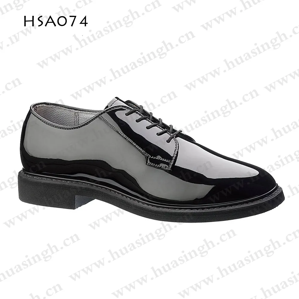 LXG, mercado de EE. UU., populares zapatos de oficina de cuero de microfibra brillante antiretráctiles, zapatos de hombre administrativos de fácil limpieza HSA074
