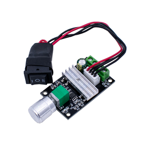 PWM DCモータースピードコントローラ6V/12V/24V 3Aスピードコントロールスイッチ、前方および逆機能付きパワードライバモジュール - Product Image 2