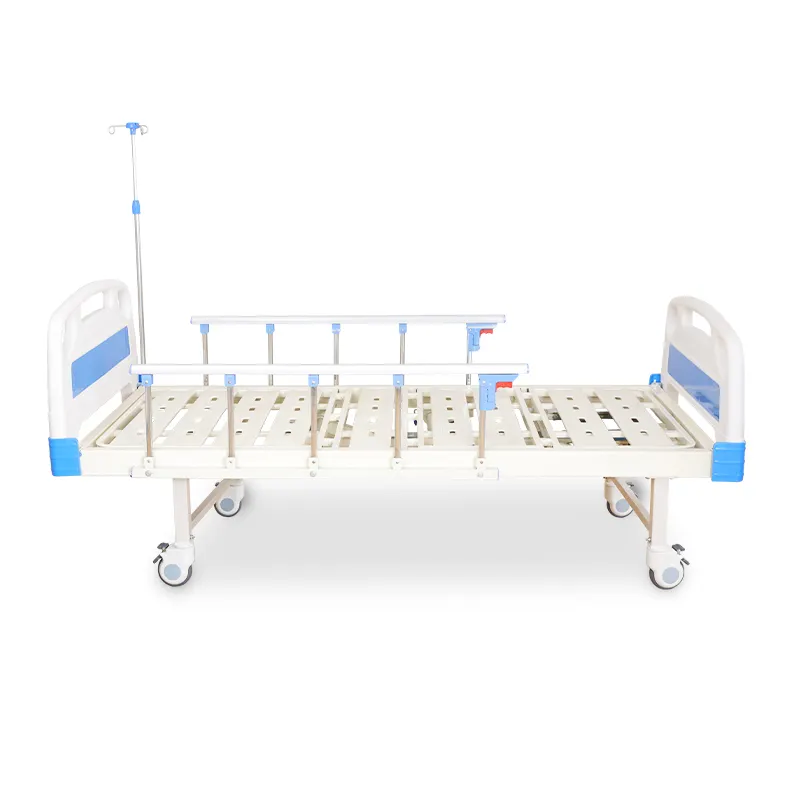 Cama de hospital de enfermagem com 2 manivelas, equipamento clínico manual com função ajustável, cama médica doméstica para pacientes, novo material