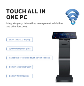 Support X86 or Android OS 21.5 Inch Lcd <strong>Touch</strong> <strong>Screen</strong> Interactive Display Self Service Shopping Mall Information Kiosk - Product Image 4