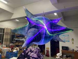 天井インフレータブルスターモデルインフレータブルマップスターLEDライト付き - Product Image 3