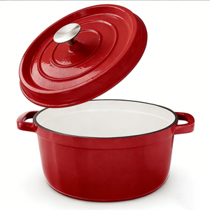 Pentola in Ghisa Smaltata per Cucina e Ristorante, Casseruola per Pane, Forno Olandese, Pentola in Ghisa per Cottura - Product Image 4