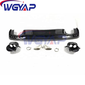 Audi A4 S4 B9.5 2020-2024 için WGYAP RS4 bodidiffuser karbon arka difüzör kolay kurulum arka tampon difüzör - Product Image 3