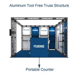 Fiera espositiva modulare moderna in alluminio 10x10, fiera espositiva modulare, - Product Image 2