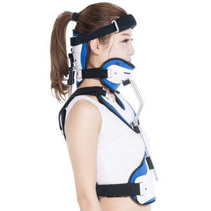 Ajustável Cabeça Pescoço e Peito <span class=keywords><strong>Brace</strong></span> Cefálica Cervico Torácica Spinal Fixação Orthosis <span class=keywords><strong>Brace</strong></span> para Suporte Pós-Operatório - Product Image 4