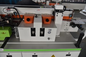 Cortadora lineal para carpintería, máquina de anillado de borde de cinta de PVC totalmente automática, 8 funciones - Product Image 3
