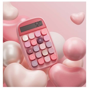 Temel fonksiyon masaüstü renkli hesap 10 haneli büyük LCD ekran hesap çift güç el günlük ve temel ofis için - Product Image 6