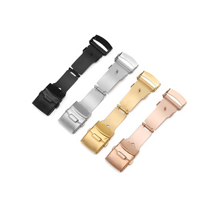 Stainless Steel Flip Lock Butterfly Buckle Fold <strong>Deployment</strong> <strong>Clasp</strong> Strap 12 14 16 18 20 22 mm <strong>Deployment</strong> <strong>Clasp</strong> for Gshock Watch - Product Image 3