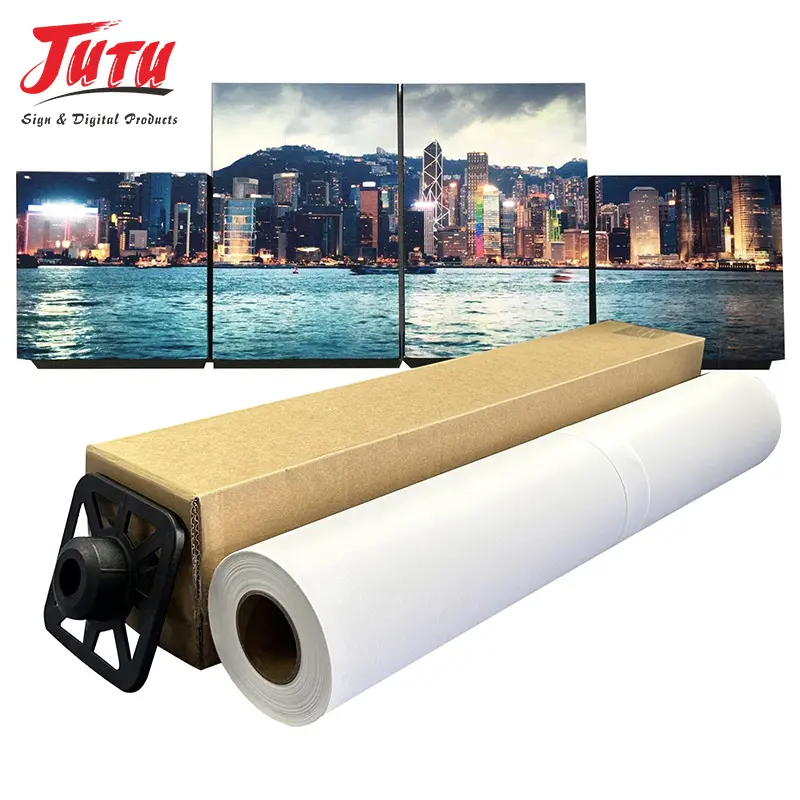 115g bis 410g Poly Baumwolle Digitaldruck Leinwand rolle Foto Leinwand Malerei Leinwand rolle zum Drucken