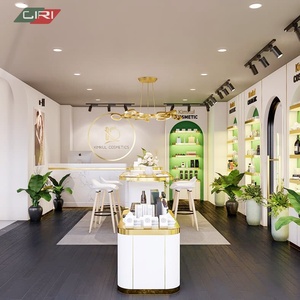 ตู้โชว์กระจกแบบกำหนดเองสำหรับตู้โชว์เครื่องสำอางชั้นวางร้านค้าเครื่องสำอางที่ทันสมัยพร้อมไฟ LED - Product Image 4