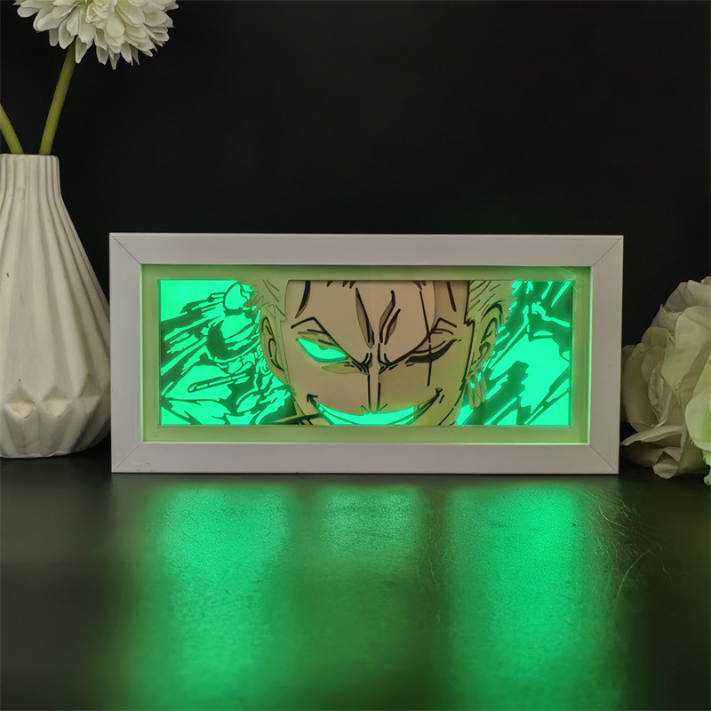 B4-17 one piece solon 04 black background-green light
