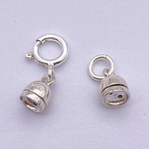 Chất Lượng Cao 925 Sterling Silver Khóa Học Tôm Hùm Clasp Với End Caps Thiết Bị Cho Trang Sức Ngọc Trai Bracelet Làm Móc Cài - Product Image 3