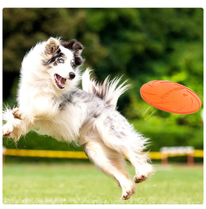 Paw Dog Fris-bee 7 "Fetch Pet Toy for HyperDogs軽量ディスクチャックまたはスローが簡単小型、大型犬用にソフトにキャッチ - Product Image 1