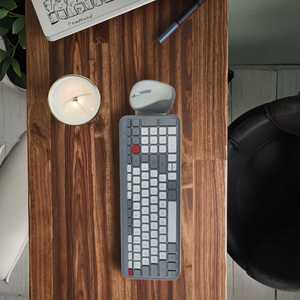 Colorido ergonómico Mini teclado inalámbrico ratón Combo Set Dual-Mode 2,4G BT Diseño popular para escritorio Laptop Office - Product Image 2