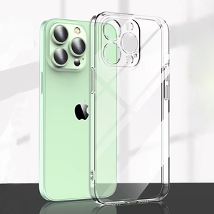 สําหรับiPhone 15 Pro Maxโทรศัพท์Xaseป้องกันสีเหลืองสําหรับApple 14 13 12 11โปร่งใสTPU Full Packซิลิโคนนุ่มป้องกันกรณี