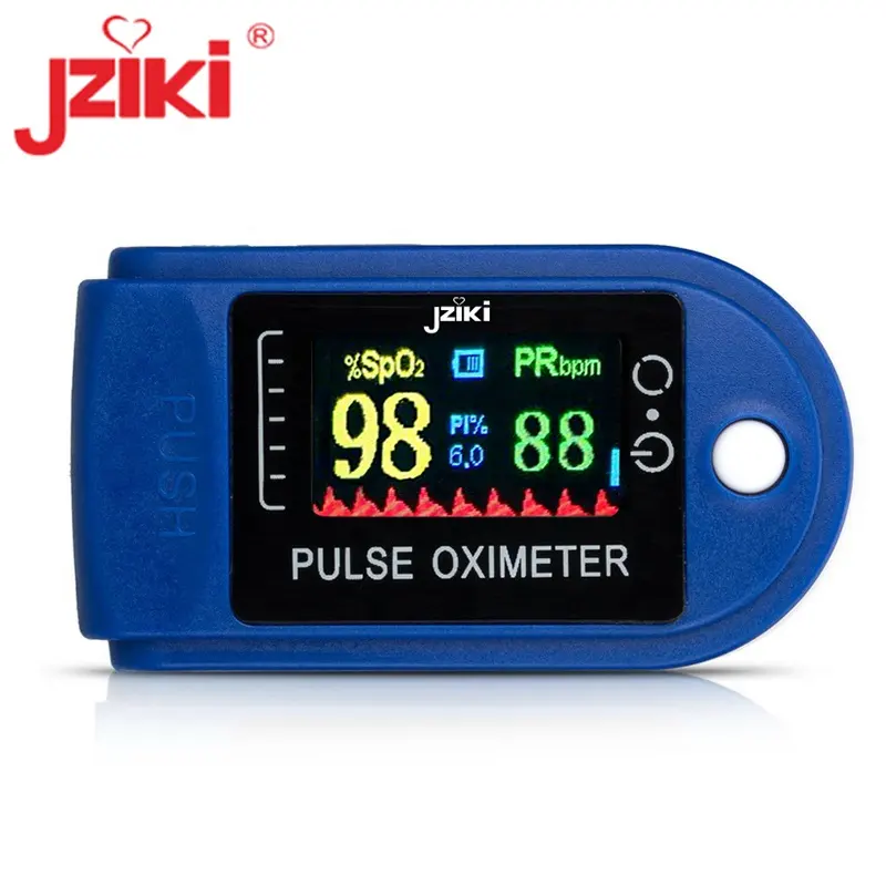 Produttore ossimetro Jziki TFT display pulsossimetro per adulti e bambini polpastrello SpO2 oximeter per la casa e medico