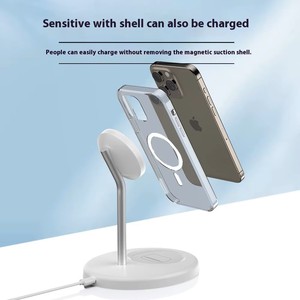 新しい2-in-1ワイヤレス充電器高速磁気充電アップルメーカー売れ筋電話2-in-1互換性 - Product Image 4
