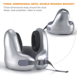 Saien moda Design ergonomico Bluetooth musica di lusso cervicale cuscino da viaggio a forma di U memoria cuscino collo per il campeggio - Product Image 2