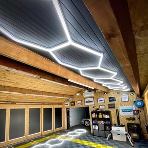 Kit soffitto LED 6000K 220V con alluminio bianco freddo esagonale Garage alimentazione a corrente alternata