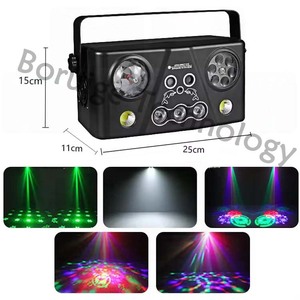 Dj Light Mini 5 в 1 RGB волшебный шар DMX луч лазерный светодиодный свет сценический эффект освещения с пультом дистанционного управления - Product Image 4
